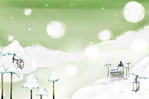 暖冬漫画雪景卡通动漫壁纸