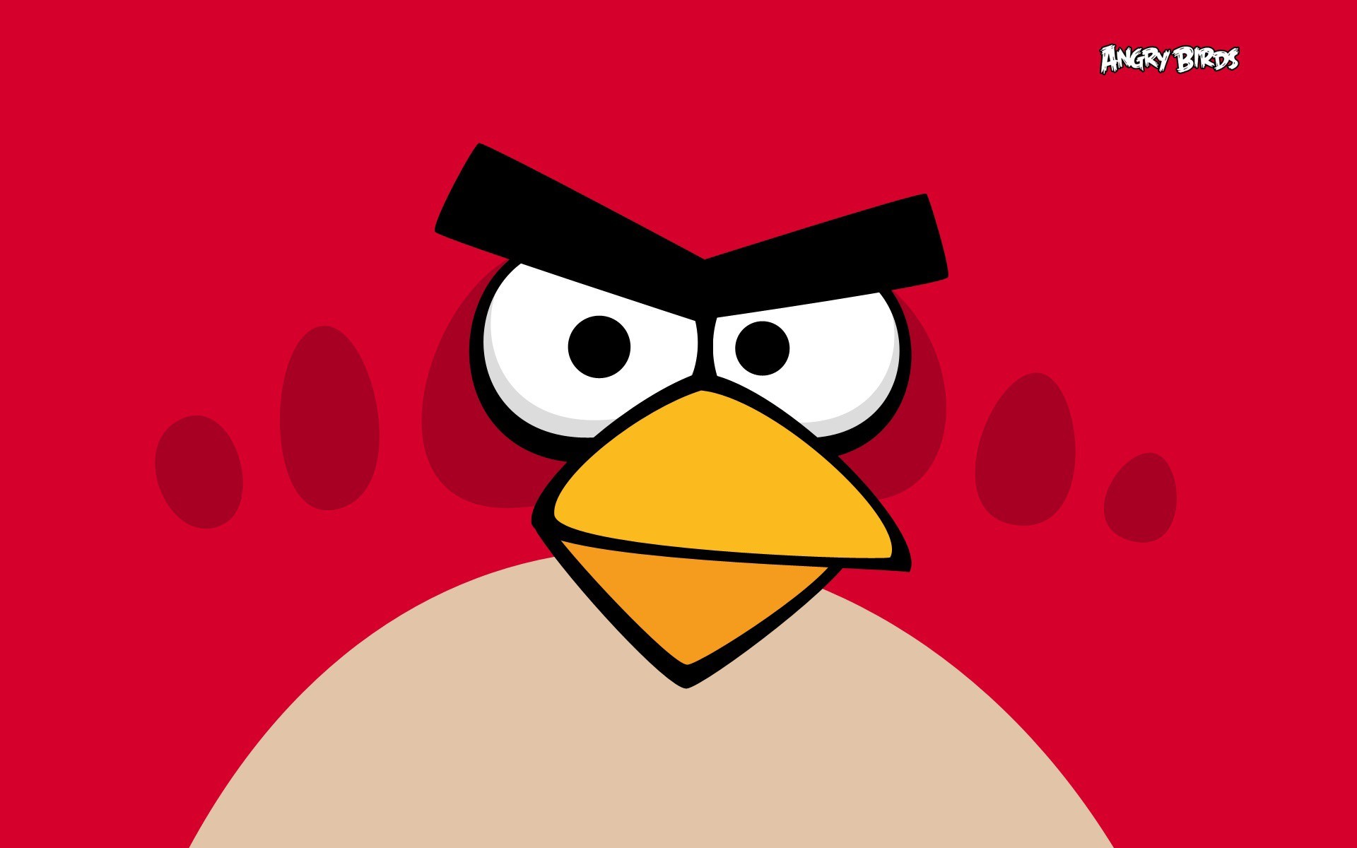 经典游戏愤怒的小鸟红色桌面游戏壁纸