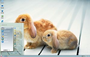 可爱小兔子xp动物主题